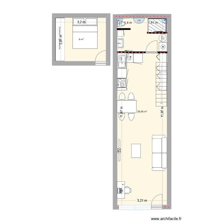 Boscary. Plan de 0 pièce et 0 m2