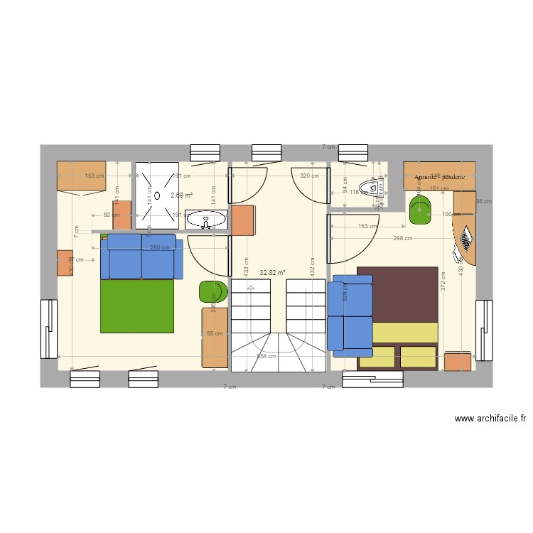 Vaux étage4. Plan de 0 pièce et 0 m2