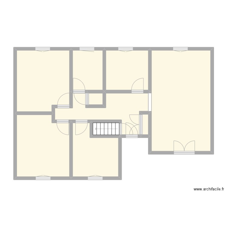 LALLEMAND. Plan de 10 pièces et 89 m2