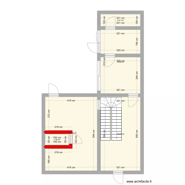 Maison. Plan de 