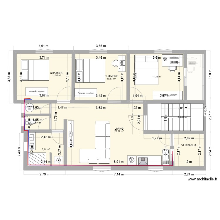 RDC R1 R2 terrasse ver 3.1. Plan de 29 pièces et 283 m2