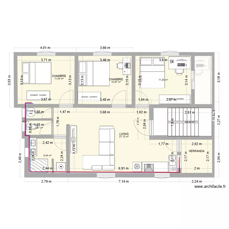 RDC R1 R2 terrasse ver 3.1. Plan de 