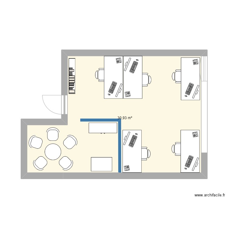 projet bureau 2023. Plan de 0 pièce et 0 m2