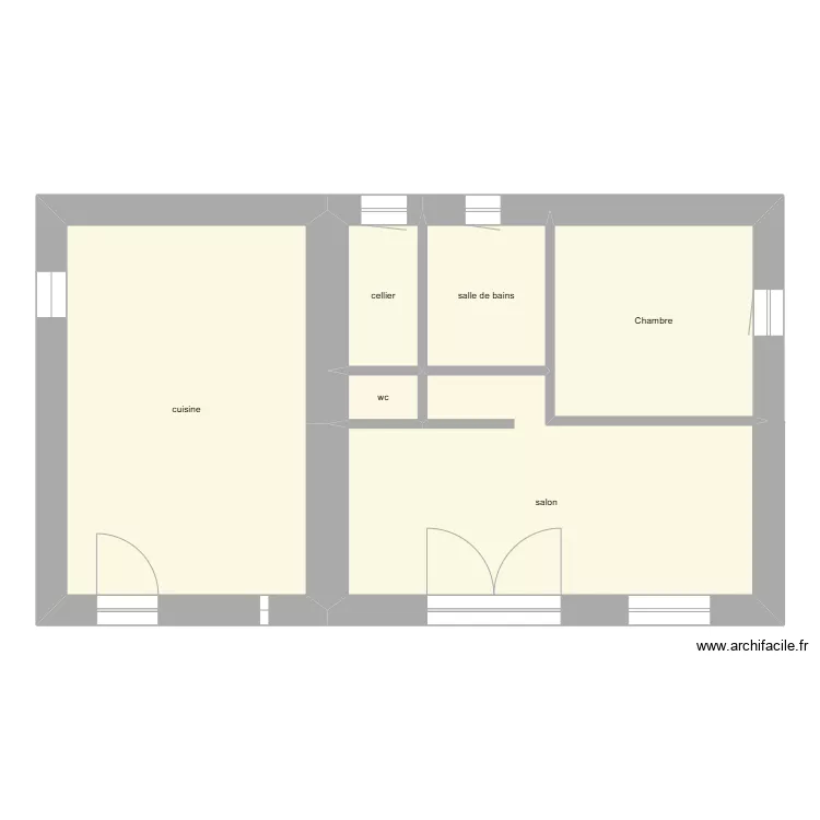 MALLEIN RDC &eacute;tat initial. Plan de 