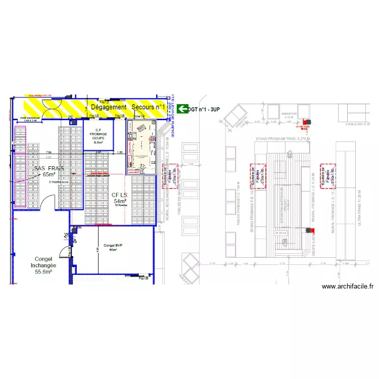 La Motte Servolex FC. Plan de 