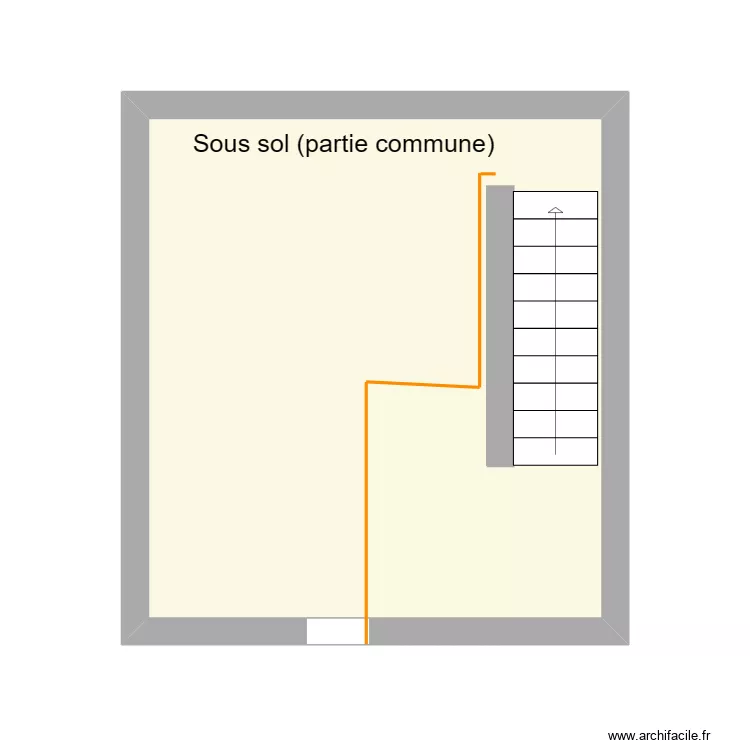 Sous sol 15 fbg des 3 maisons. Plan de 