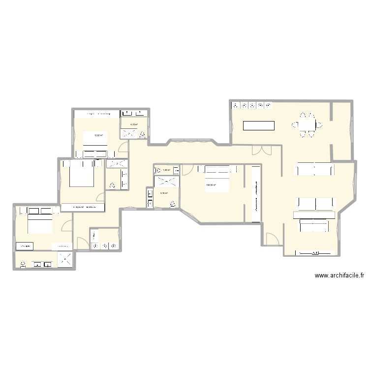 maria de molina 11. Plan de 5 pièces et 192 m2