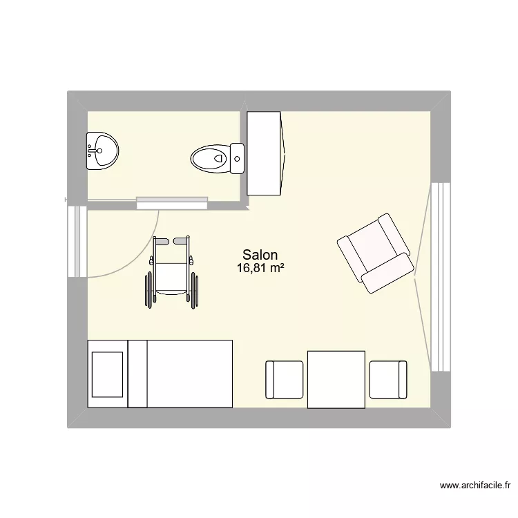 chambre infi. Plan de 1 et 17 m² chambre infi. Plan de 1 et 17 m²