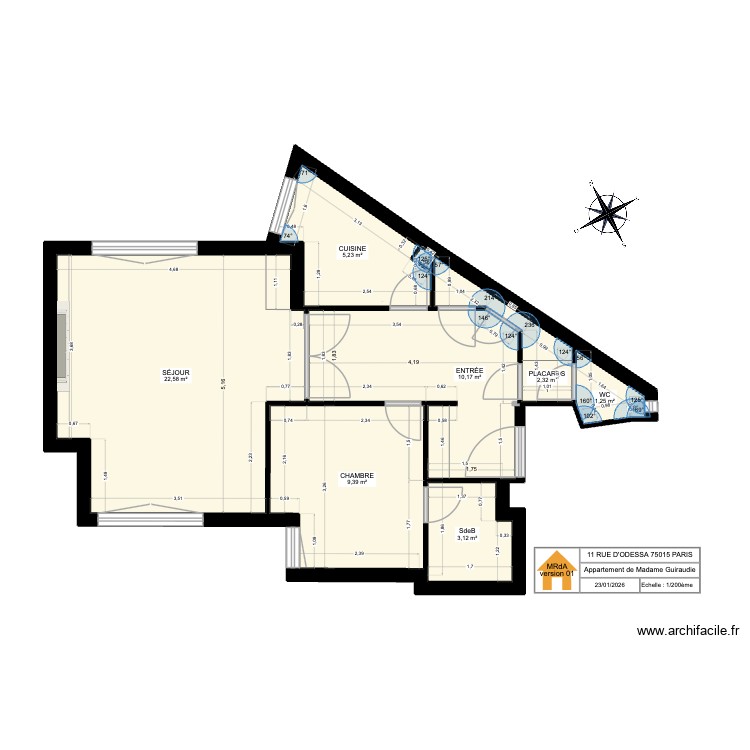 ODESSA. Plan de 0 pièce et 0 m2
