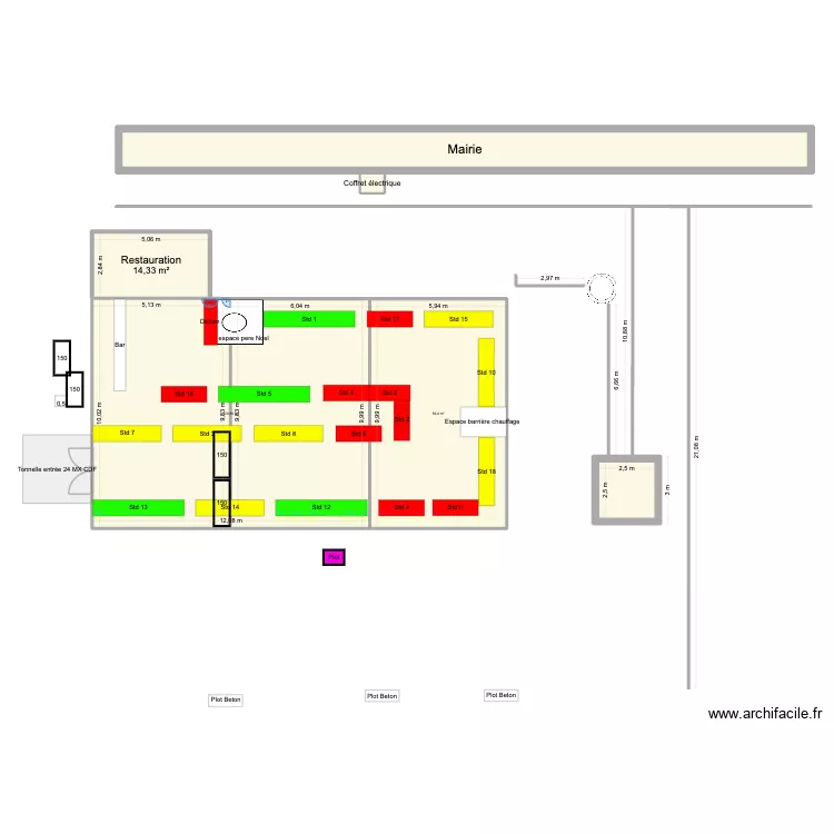 March&eacute; de No&euml;l 2025 v3. Plan de 
