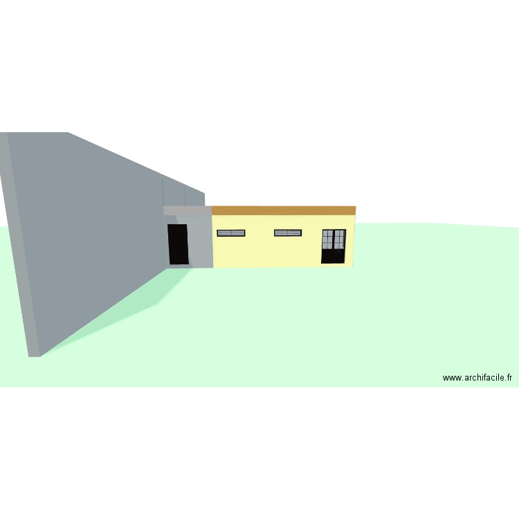plan facade pizzeria. Plan de 2 pièces et 47 m2