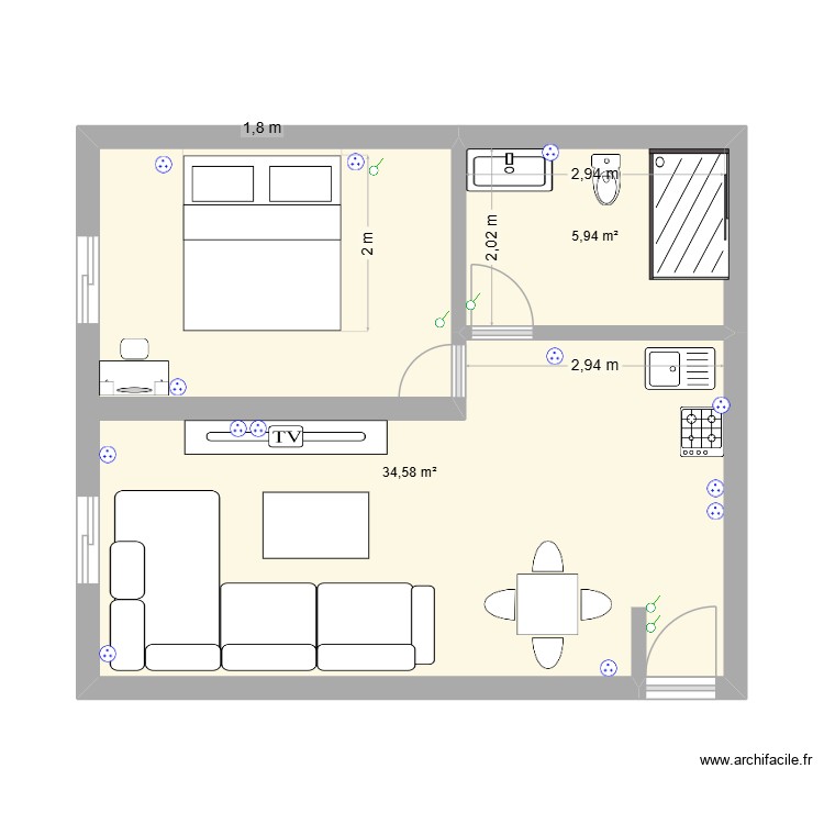 APPART CTM 3. Plan de 0 pièce et 0 m2 APPART CTM 3. Plan de 0 pièce et 0 m2