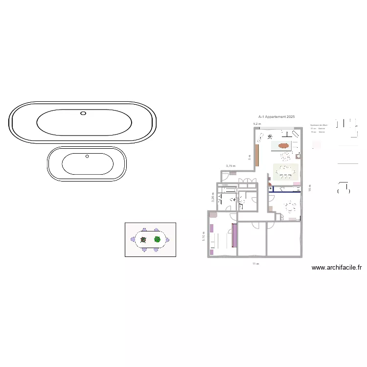 A-1 Appartement  2026. Plan de 