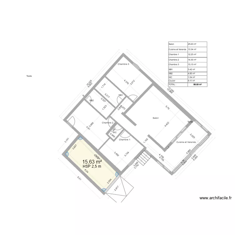 Claude monet 5. Plan de 1  et 16 m²