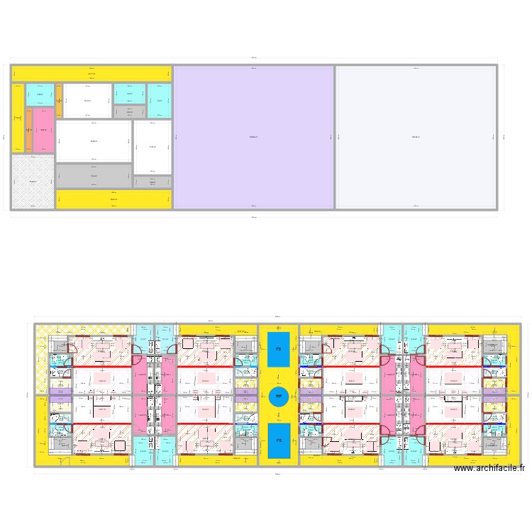 Jacqueville Studio Full Projection Vx. Plan de 85 pièces et 1086 m2