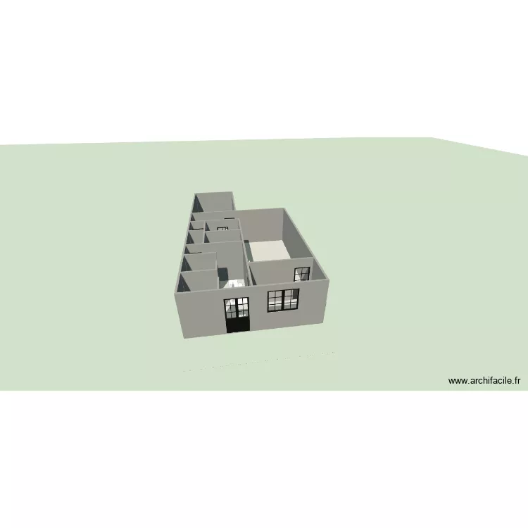 plan labo. Plan de 7  et 64 m²