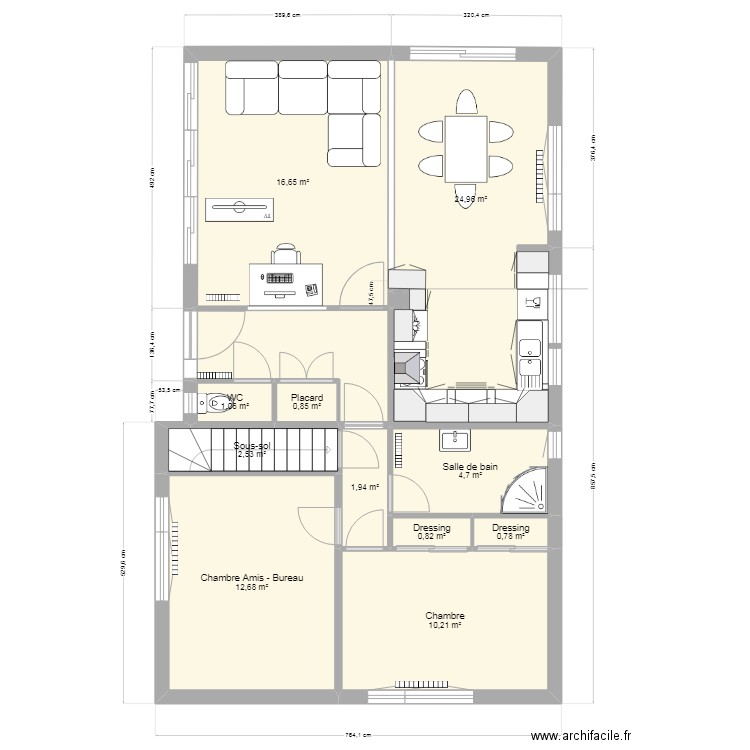 Maison du Tréport - Projet 1. Plan de 22 pièces et 236 m2