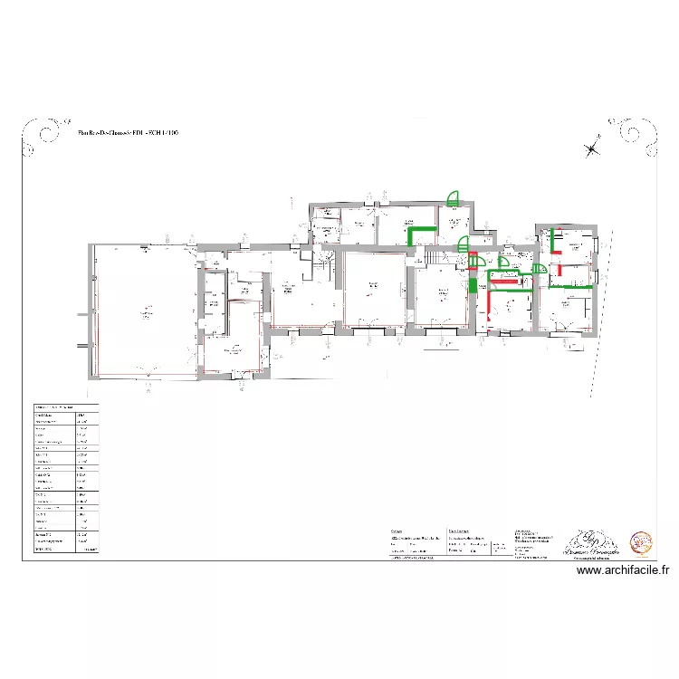Chambres d\'H&ocirc;tes Mas La Sapinette. Plan de 