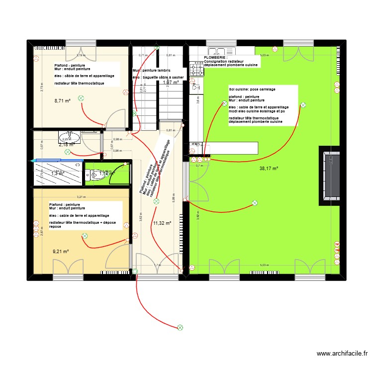 v3 Carpentier - rdc projeté. Plan de 0 pièce et 0 m2 v3 Carpentier - rdc projeté. Plan de 0 pièce et 0 m2