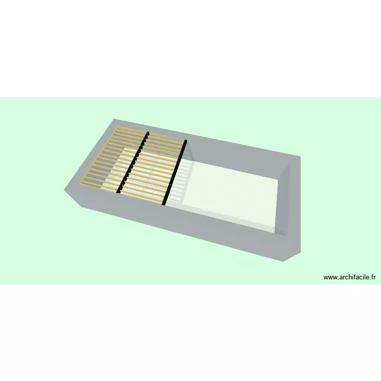 Nico-Emilie-plan 3D solivage R+2 5/12/25. Plan de 15 pièces et 291 m²