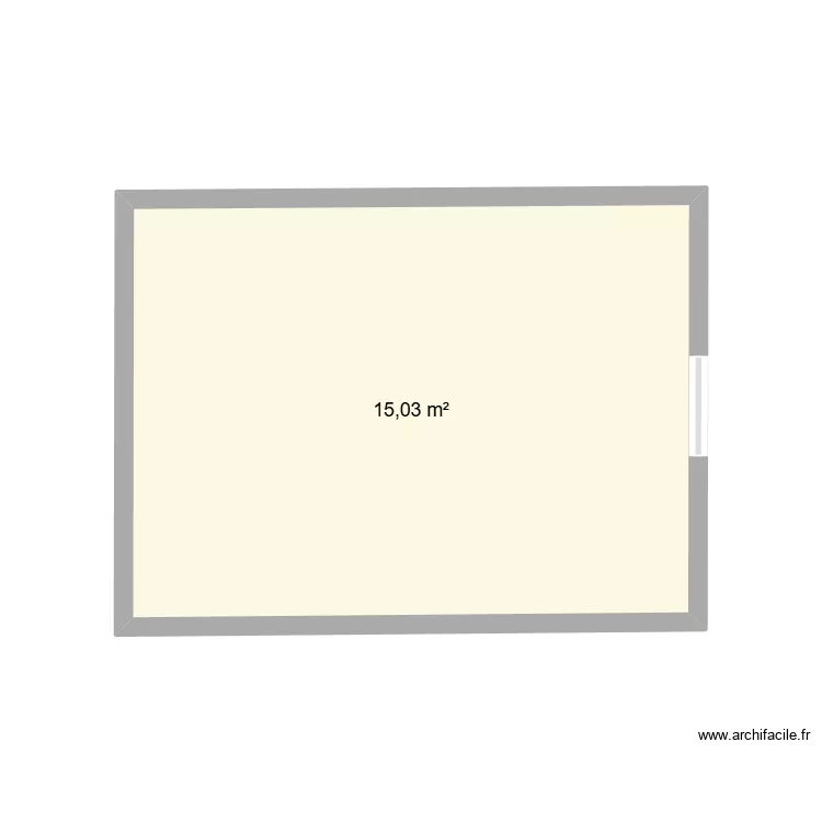 poulailler 1. Plan de 1  et 15 m²