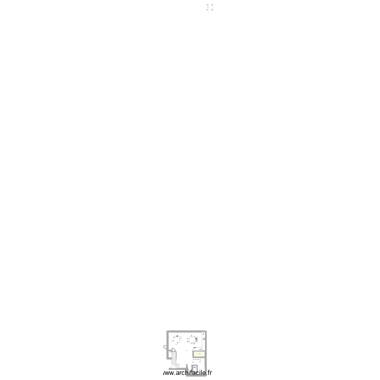salle &agrave; manger cuisine 3. Plan de 1  et 4 m²