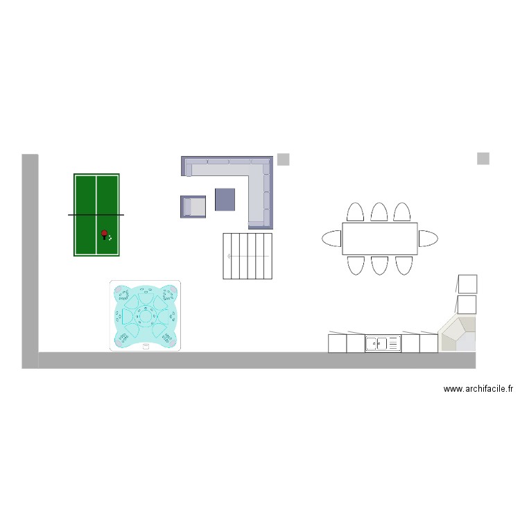 pool house. Plan de 0 pièce et 0 m2