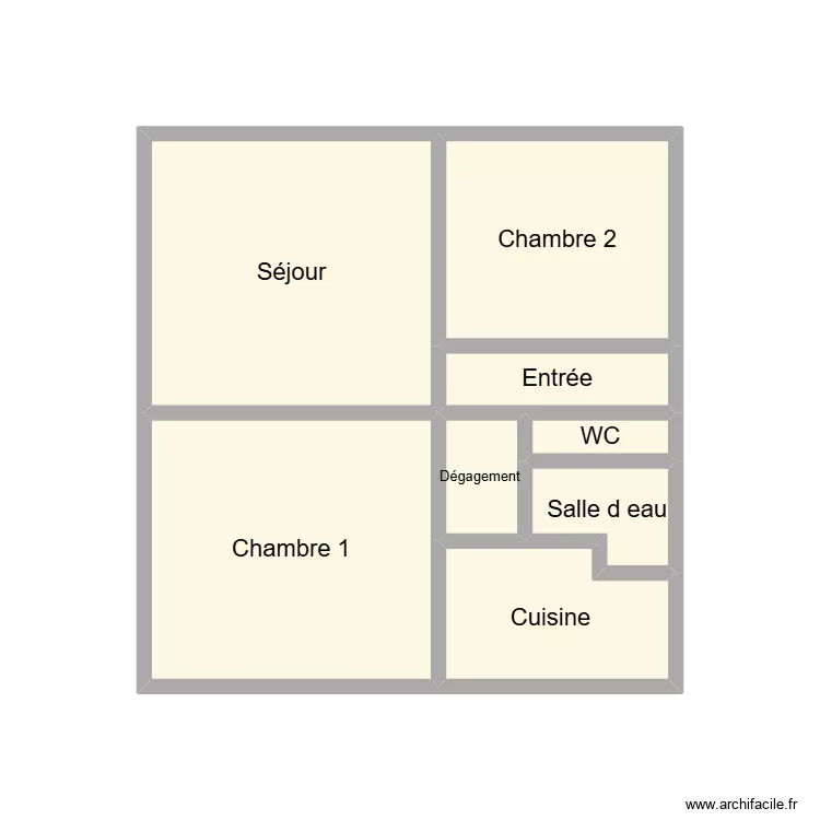 2601 MELAZA. Plan de 8  et 14 m²