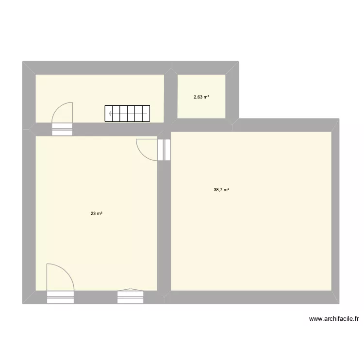 QUINCAMPOIC. Plan de 3  et 64 m²