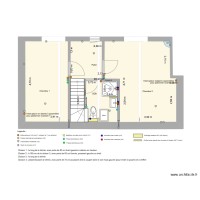 Plan étage - Cloisonnement, plomberie et électricité