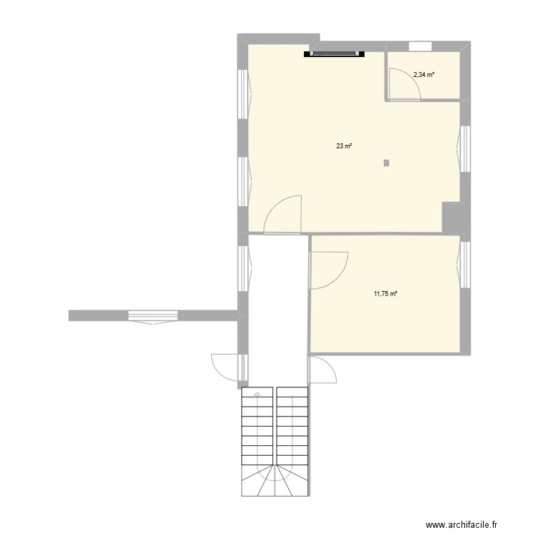 salle KT ouverture 1. Plan de 0 pièce et 0 m2