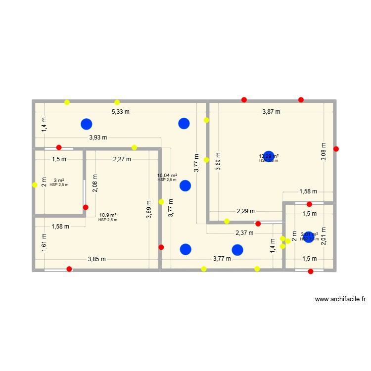 SALLE H. Plan de 0 pièce et 0 m2
