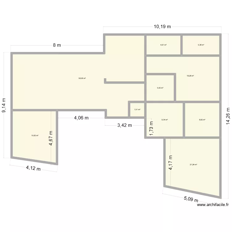 Royan. Plan de 10 et 150 m² Royan. Plan de 10 et 150 m²