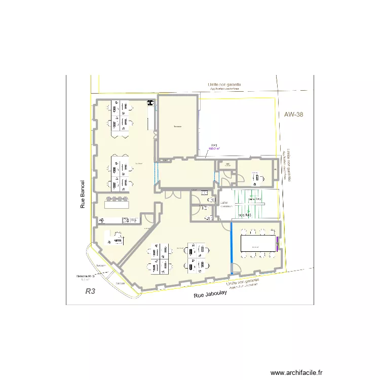 R+3 Open Space 3. Plan de 