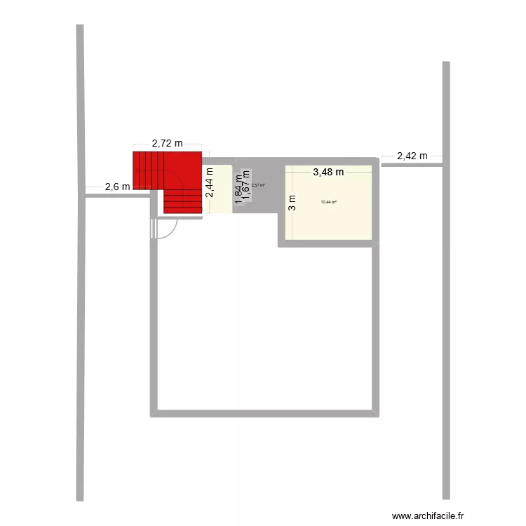 Maison V2. Plan de 2 et 13 m² Maison V2. Plan de 2 et 13 m²