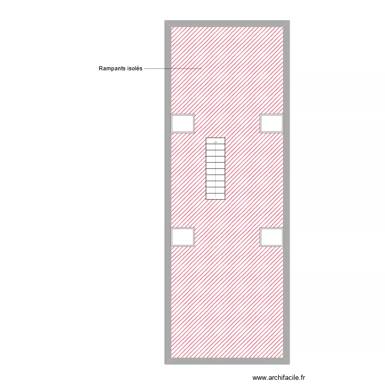 ROY &eacute;tage &eacute;tape 3. Plan de 1  et 66 m²