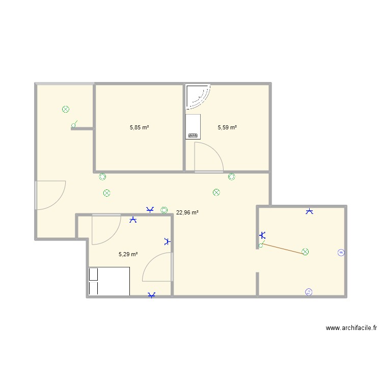 loft. Plan de 0 pièce et 0 m2