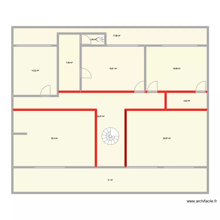 nnnn1   etage. Plan de 