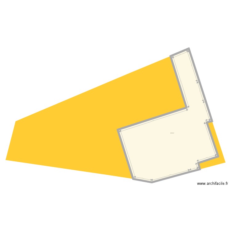Arès. Plan de 1 pièce et 200 m2