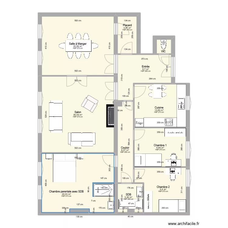16 Ecoles Projet 1 bis. Plan de 