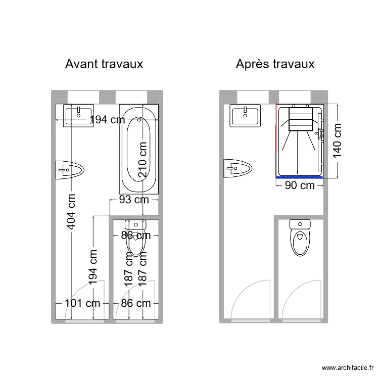 VANDRAND sdb. Plan de 