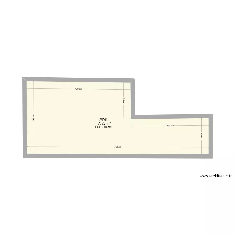 abri de jardin2. Plan de 