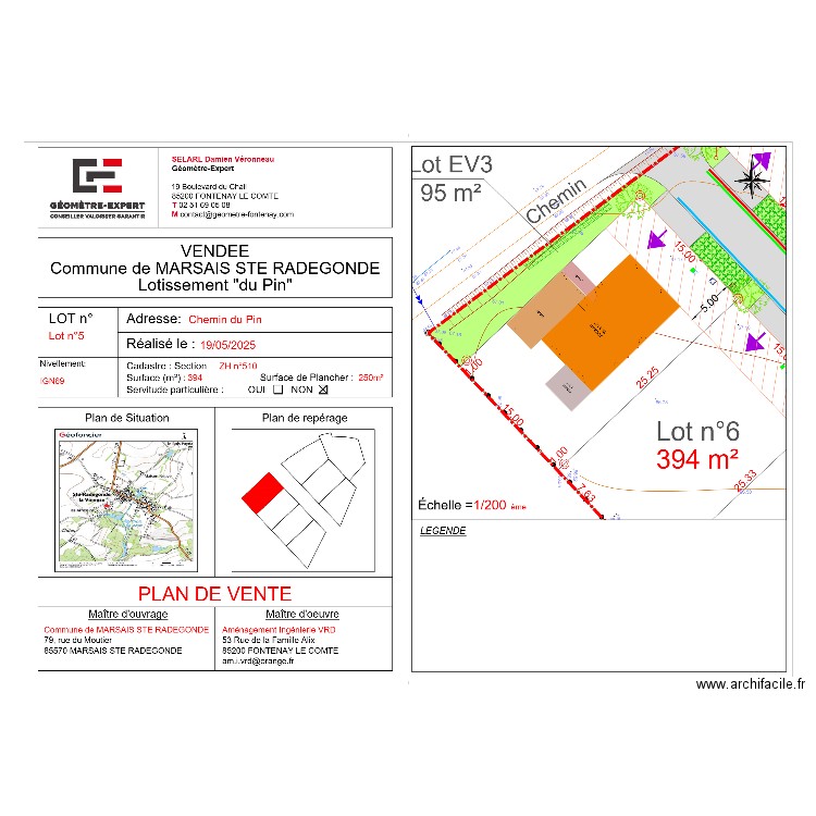Marsais Ste radégonde. Plan de 0 pièce et 0 m2