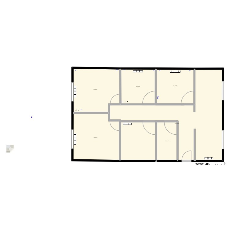 Isaac plan. Plan de 6 pièces et 329 m2