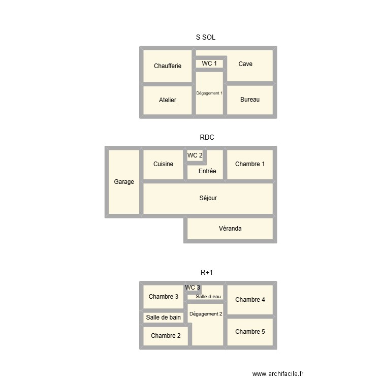 2512 SUCCESSION NICOLAS. Plan de 21 pièces et 23 m2