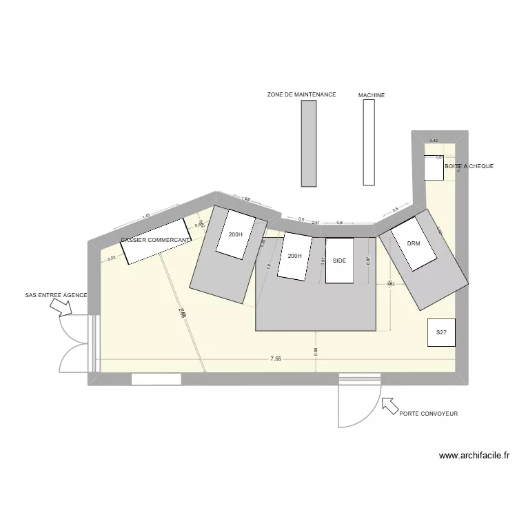 CA ST CYP (HORS SITE). Plan de 1  et 24 m²