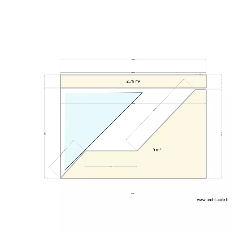 Terrasse02. Plan de 2 et 12 m² Terrasse02. Plan de 2 et 12 m²