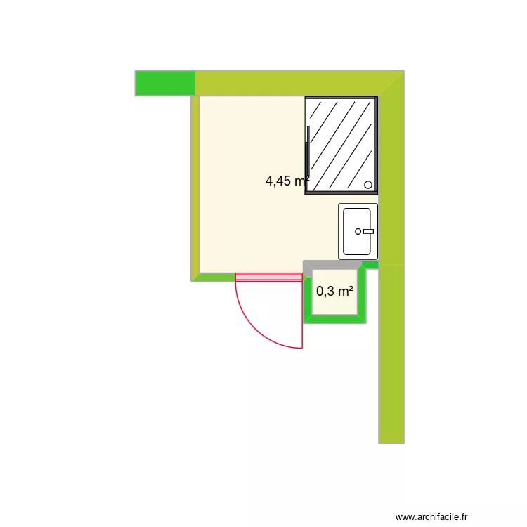 sdb la seyne. Plan de 2 Pièces et 5 m² sdb la seyne. Plan de 2 Pièces et 5 m²
