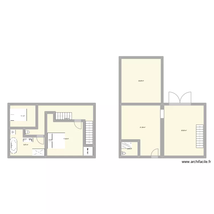 MAISON GANDELU. Plan de 8 pièces et 120 m² MAISON GANDELU. Plan de 8 pièces et 120 m²