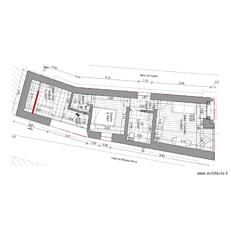 Piso 0. Plan de 0 pièce et 0 m2